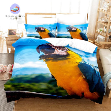 Housse de Couette Perroquet Jaune
